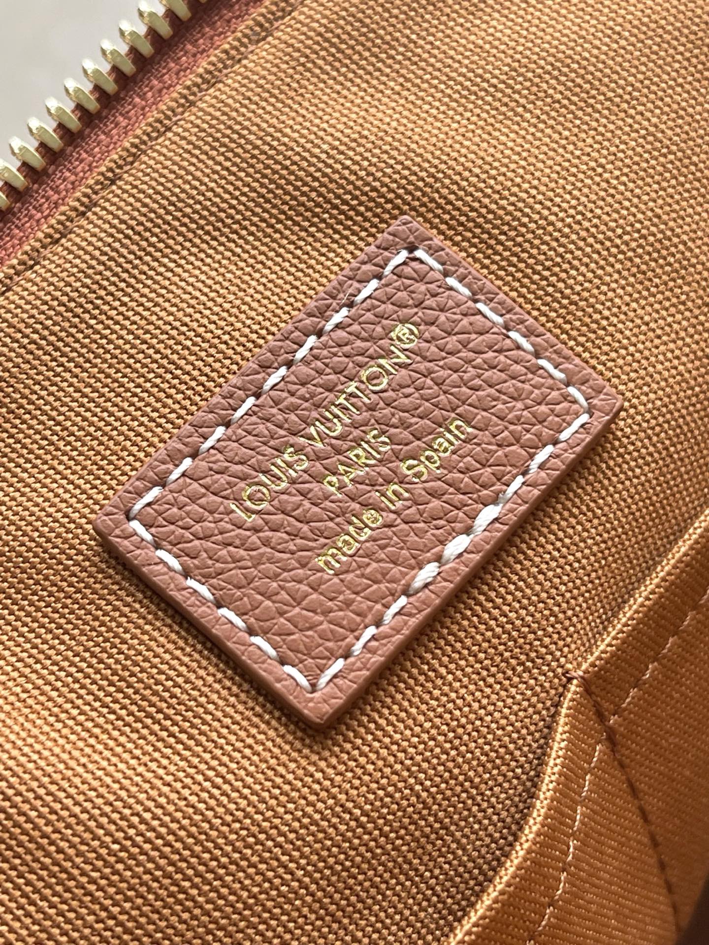 Louis Vuitton Basic Bag Cow Leather Black M-l