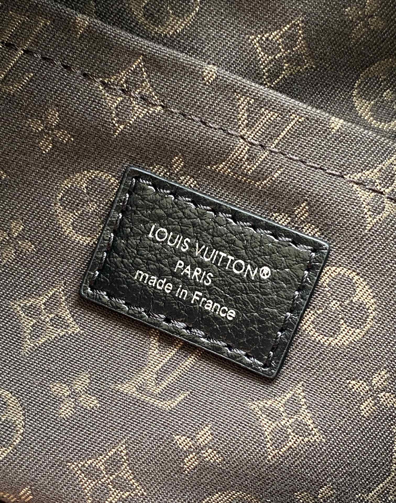 Louis Vuitton Basic Bag Cow Leather Black M-s