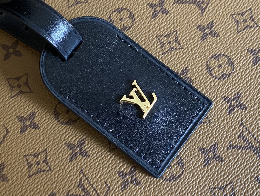 Louis Vuitton Basic Bag Cow Leather Black M-s