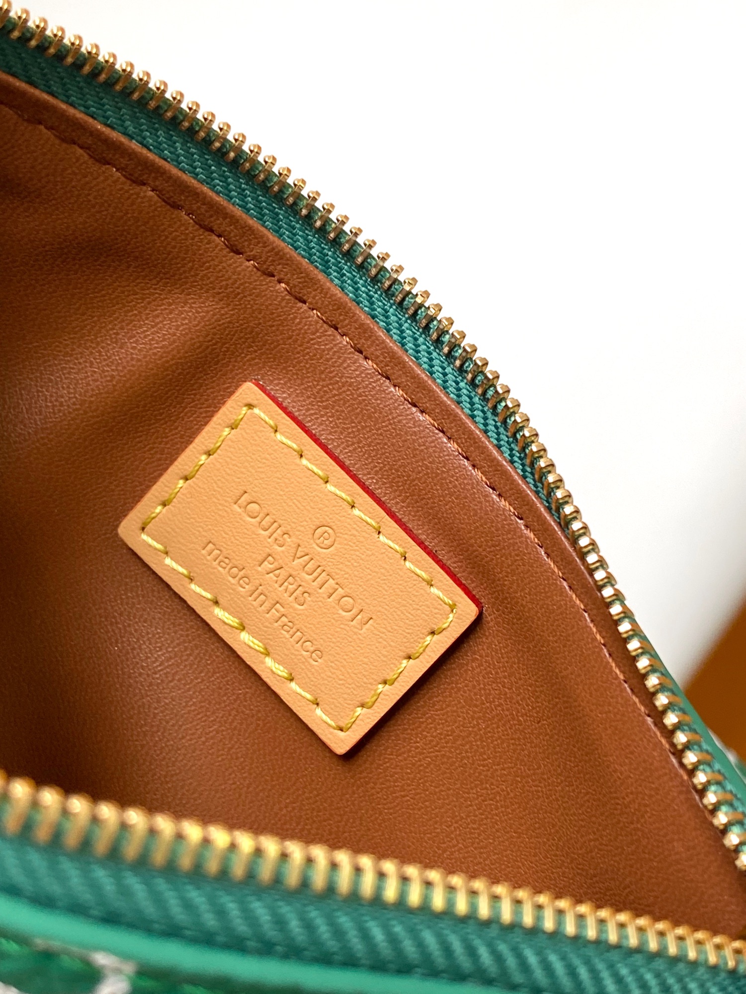 Louis Vuitton Basic Bag Cow Leather Green 15cm-m-l-s