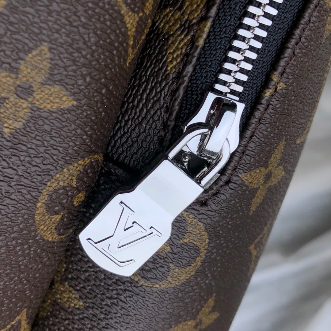 Louis Vuitton Backpack Cow Leather Silver M-20cm