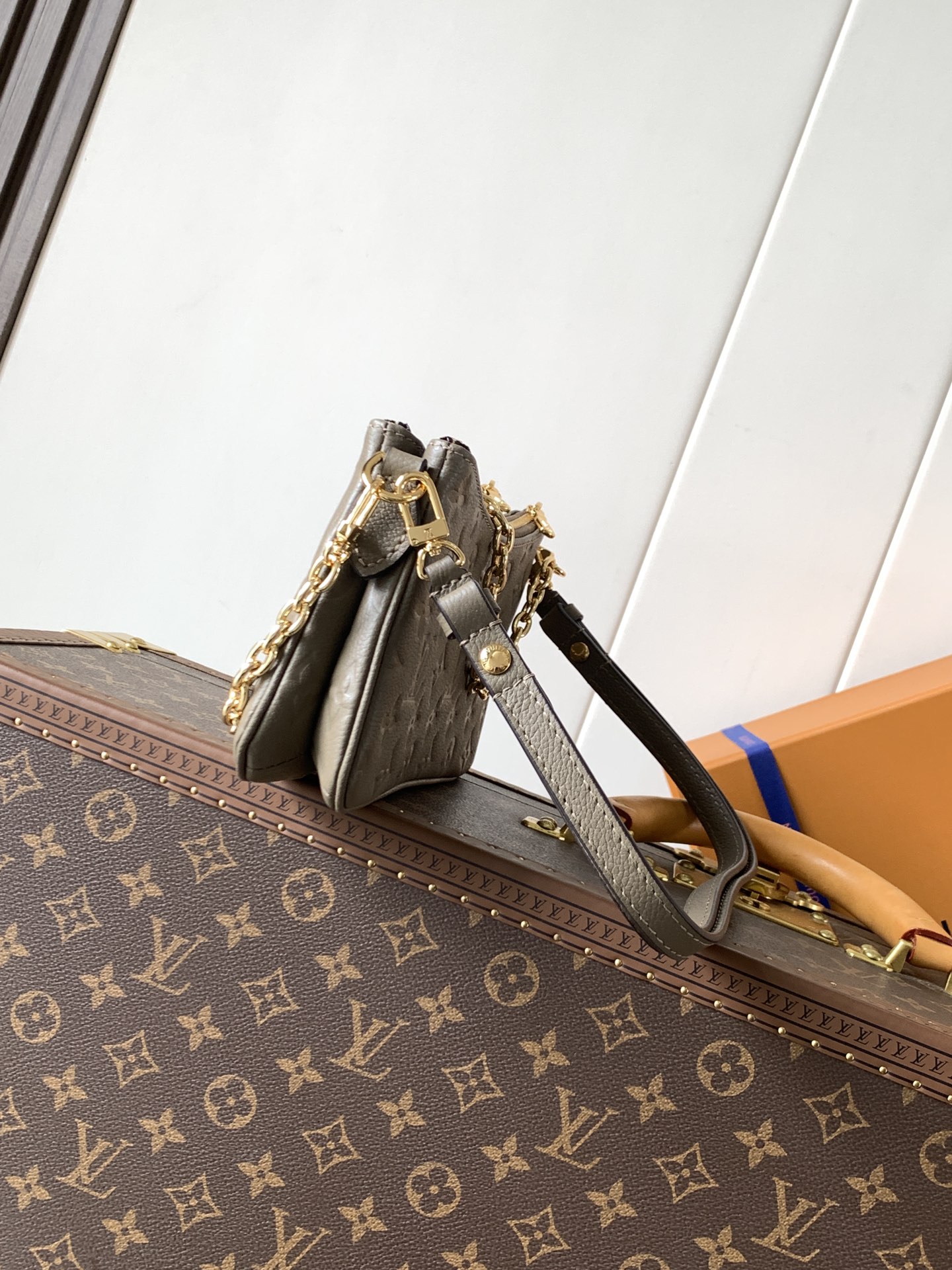 Louis Vuitton Basic Bag Cow Leather Black M-l-s