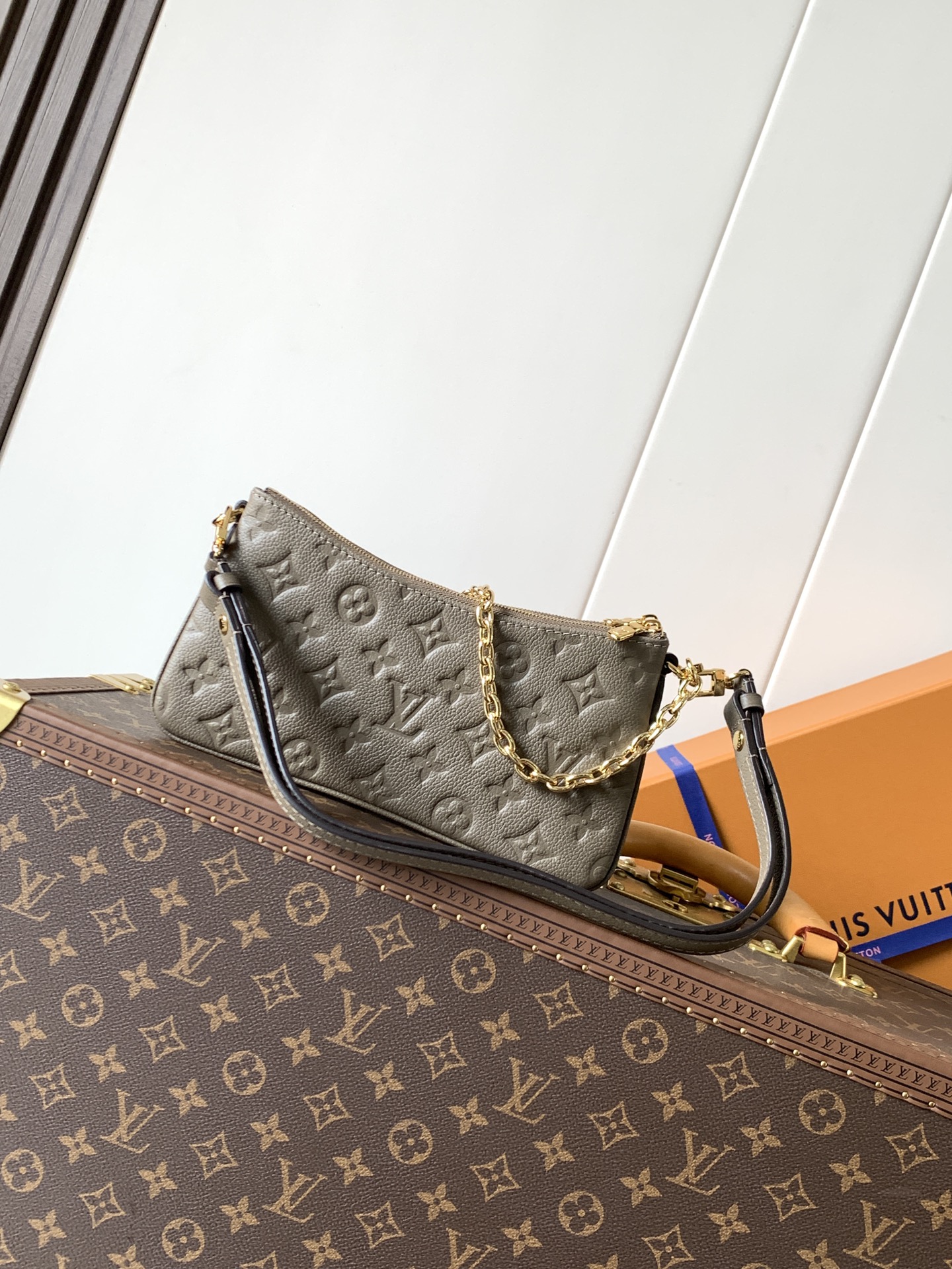 Louis Vuitton Basic Bag Cow Leather Black M-l-s