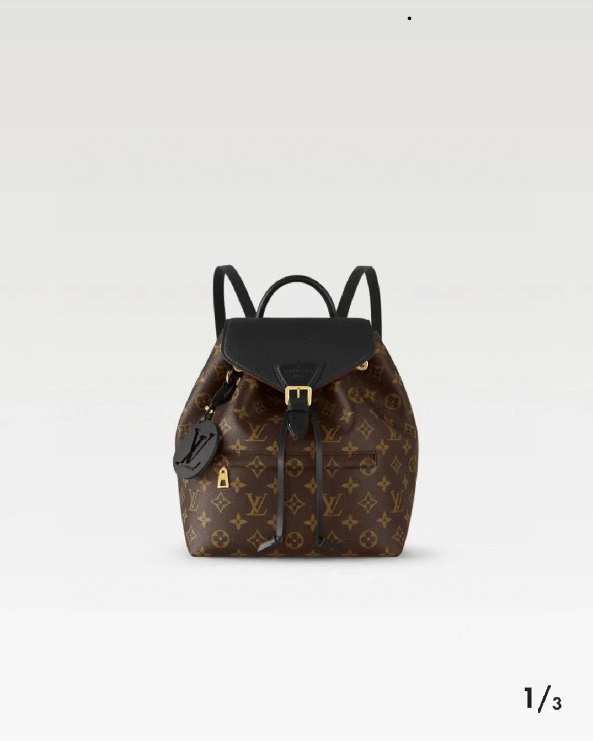 Louis Vuitton Backpack Cow Leather Black M-s