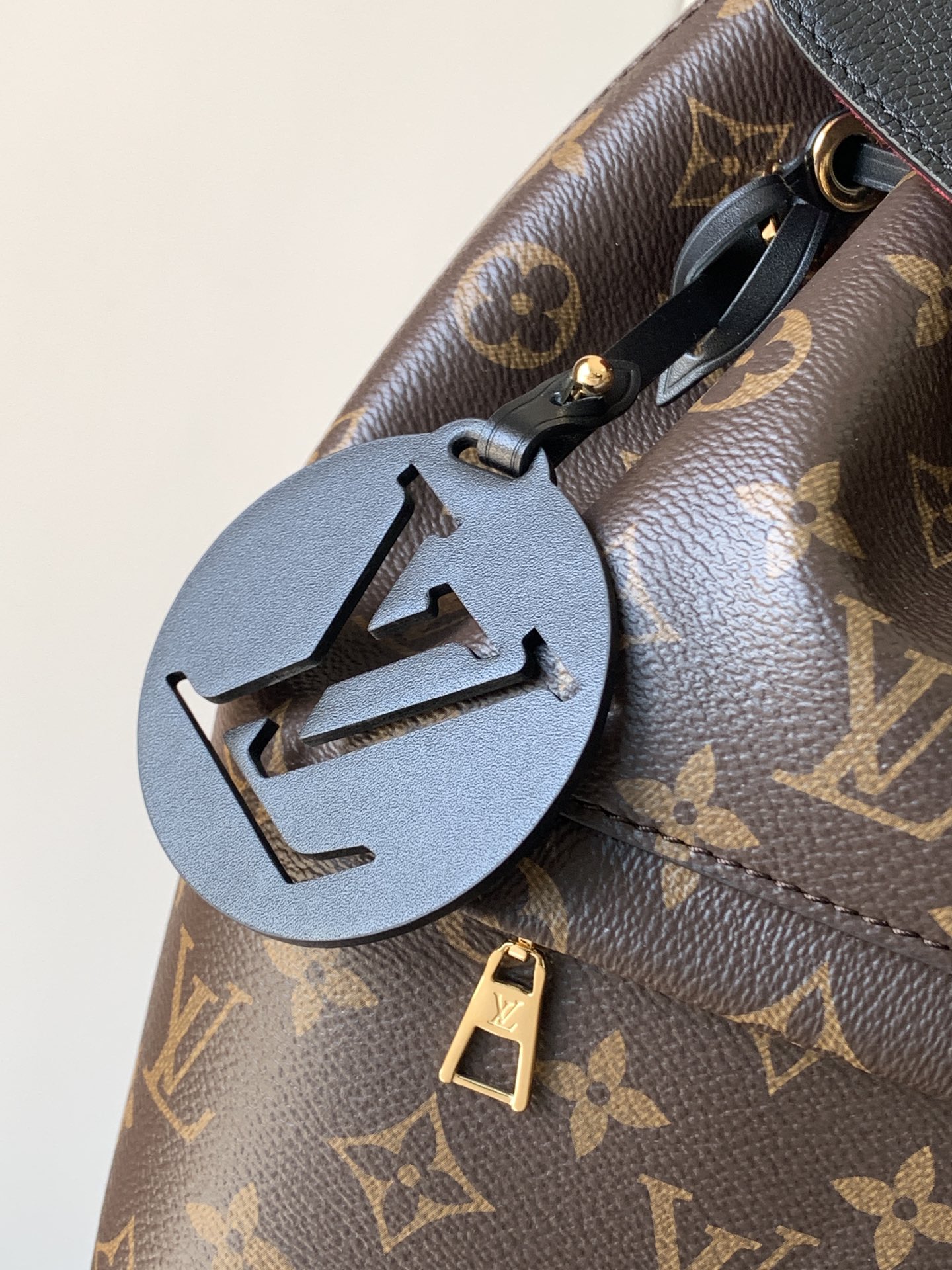Louis Vuitton Backpack Cow Leather Black M-s