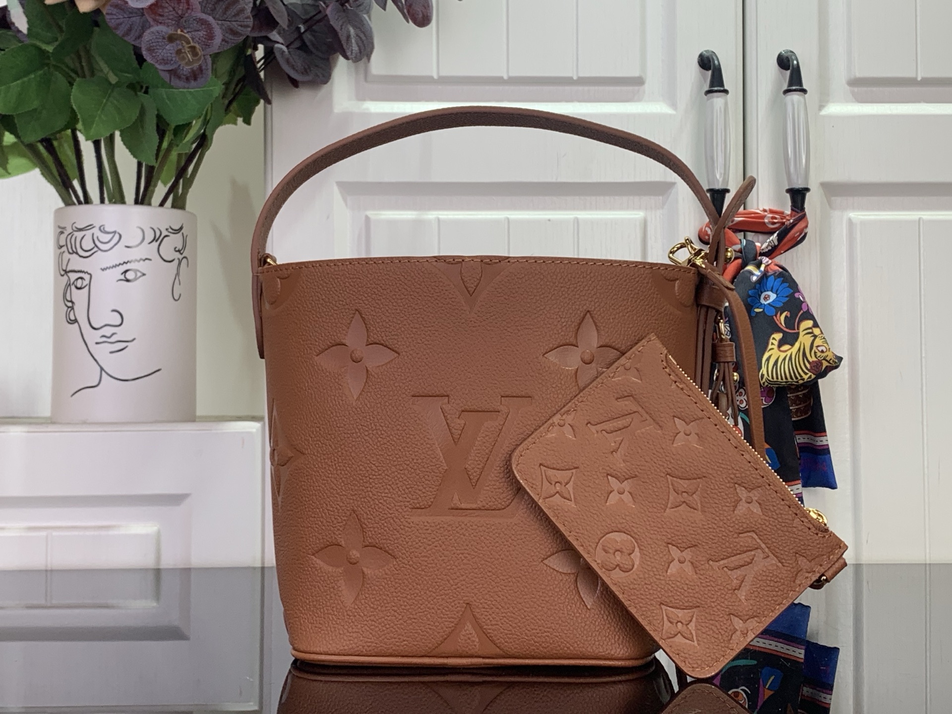 Louis Vuitton Basic Bag Canvas Brown Foldable M-l