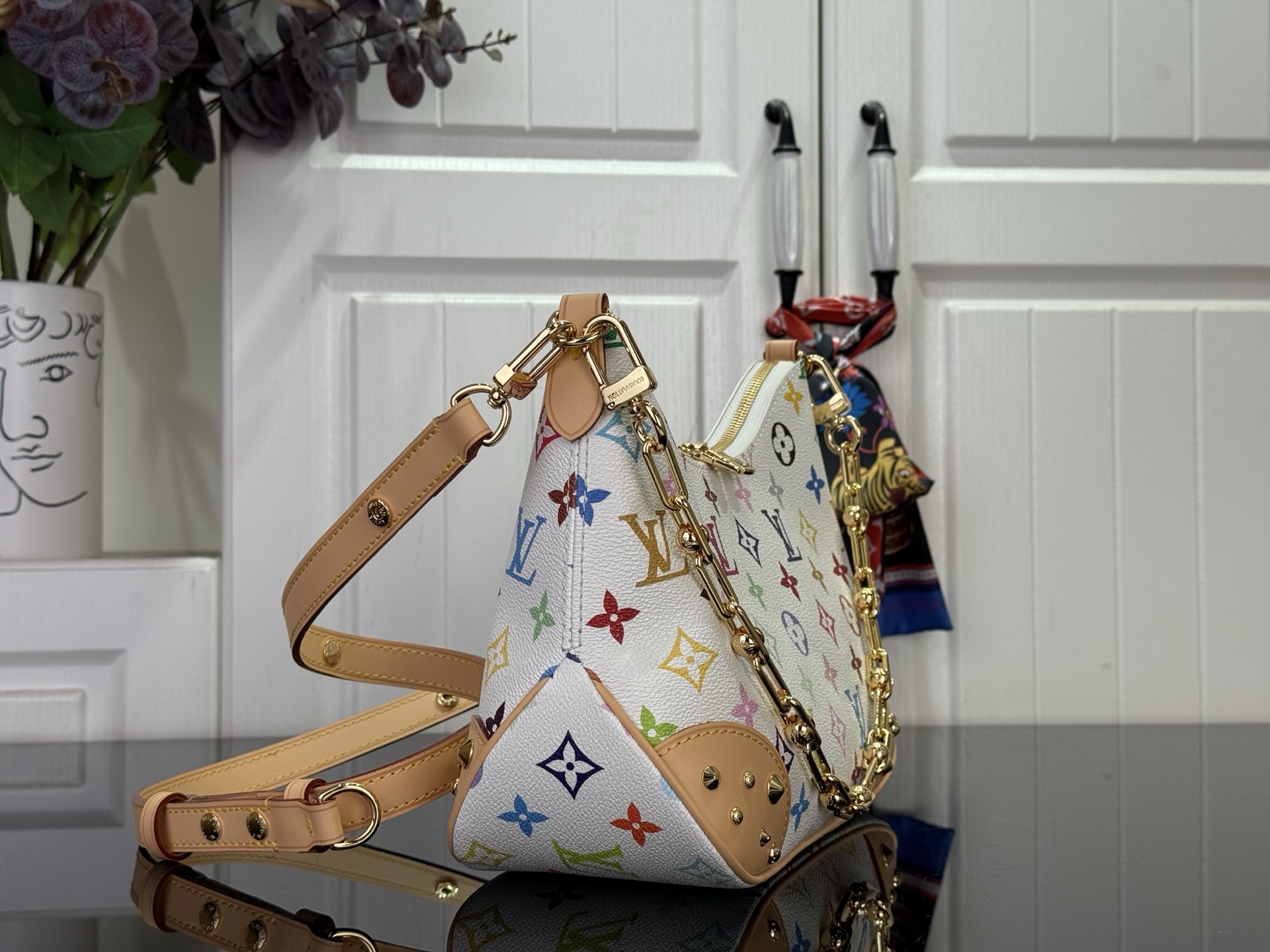 Louis Vuitton Clutch Bag Canvas M-l