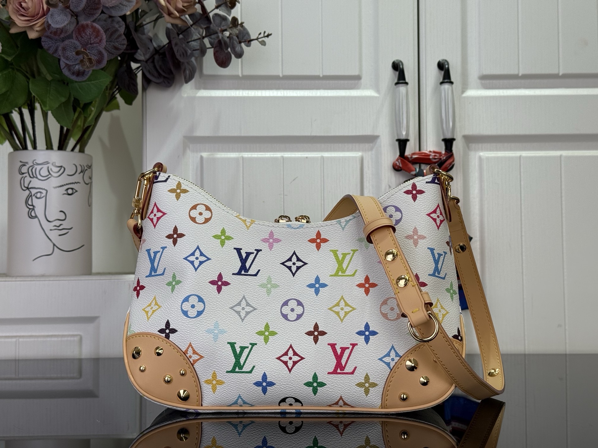 Louis Vuitton Clutch Bag Canvas M-l