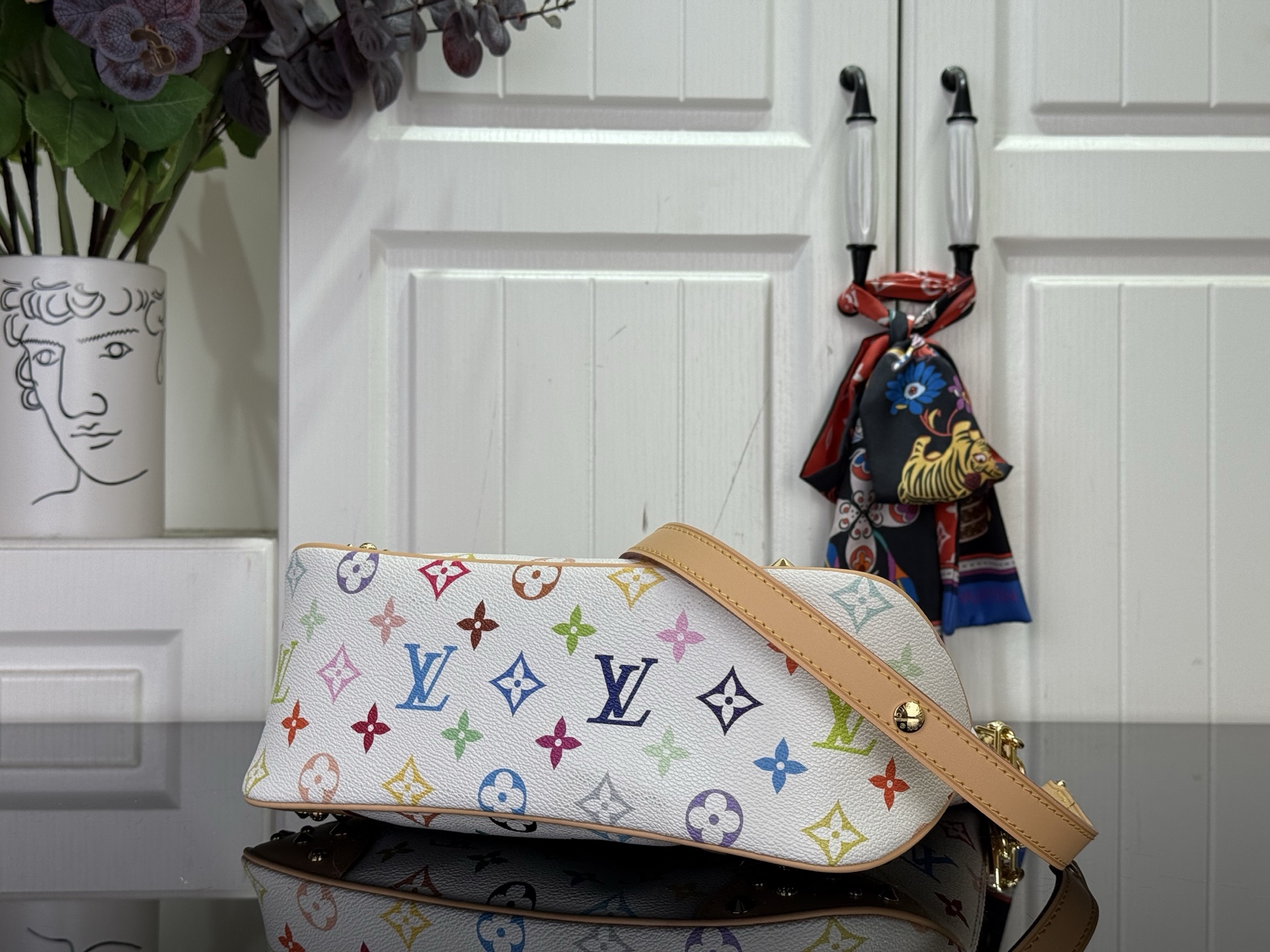 Louis Vuitton Clutch Bag Canvas M-l