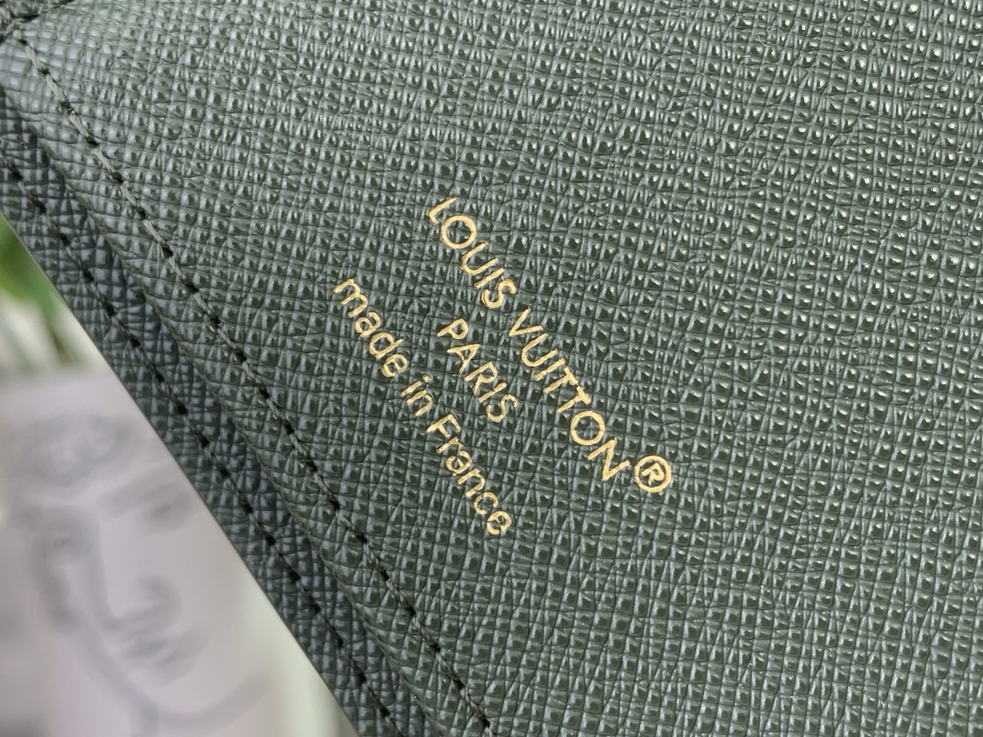 Louis Vuitton Basic Bag Cow Leather Green M-l-s