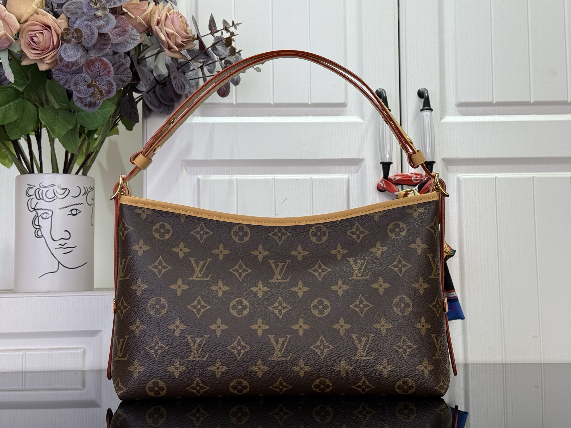 Louis Vuitton Clutch Bag Canvas M-l-s
