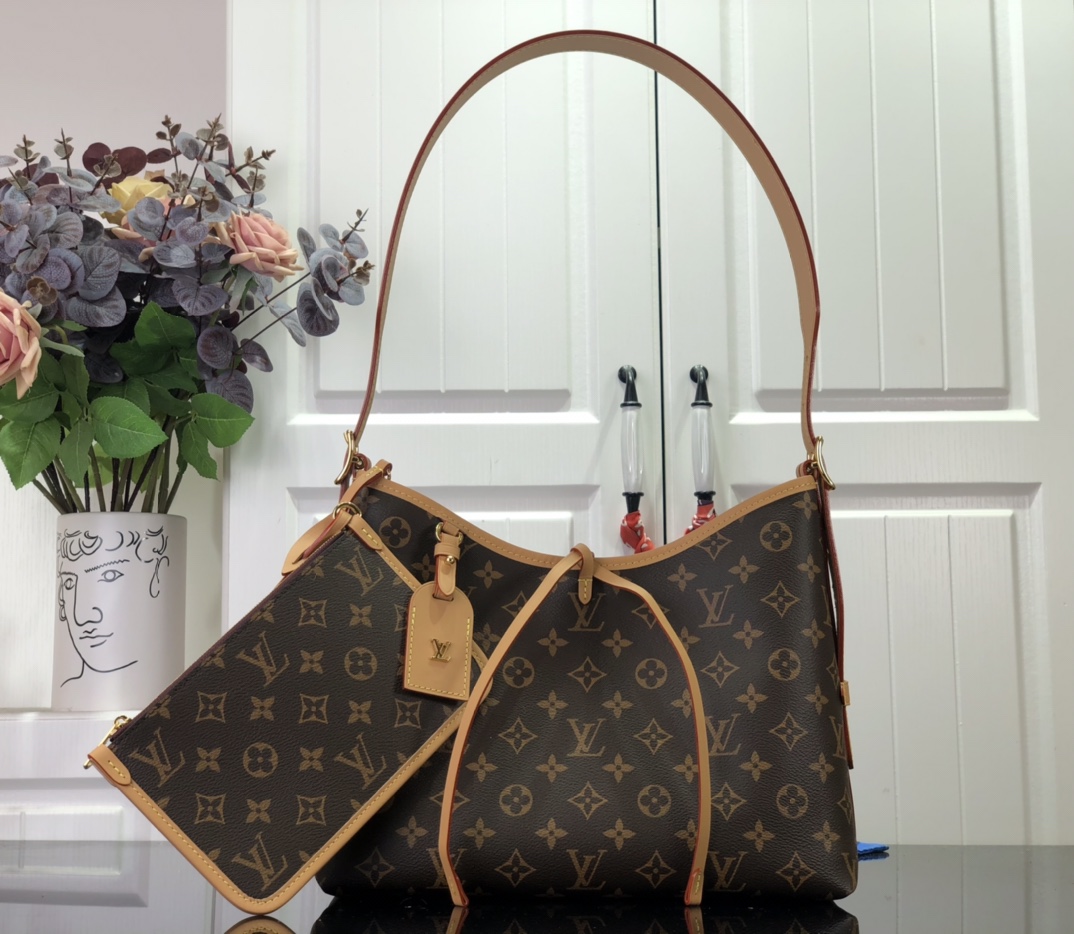 Louis Vuitton Clutch Bag Canvas M-l