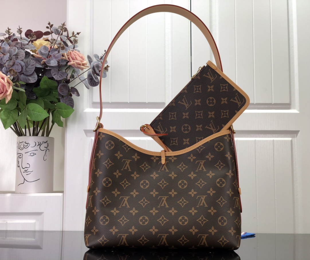 Louis Vuitton Clutch Bag Canvas M-l