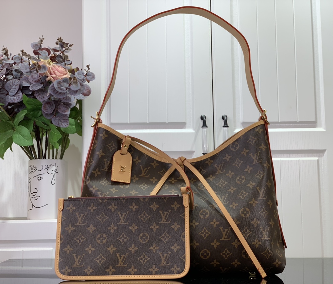 Louis Vuitton Clutch Bag Canvas M-l