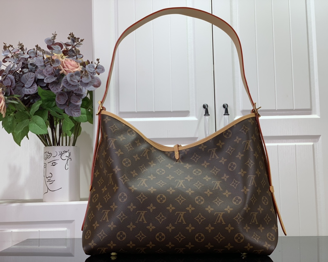 Louis Vuitton Clutch Bag Canvas M-l