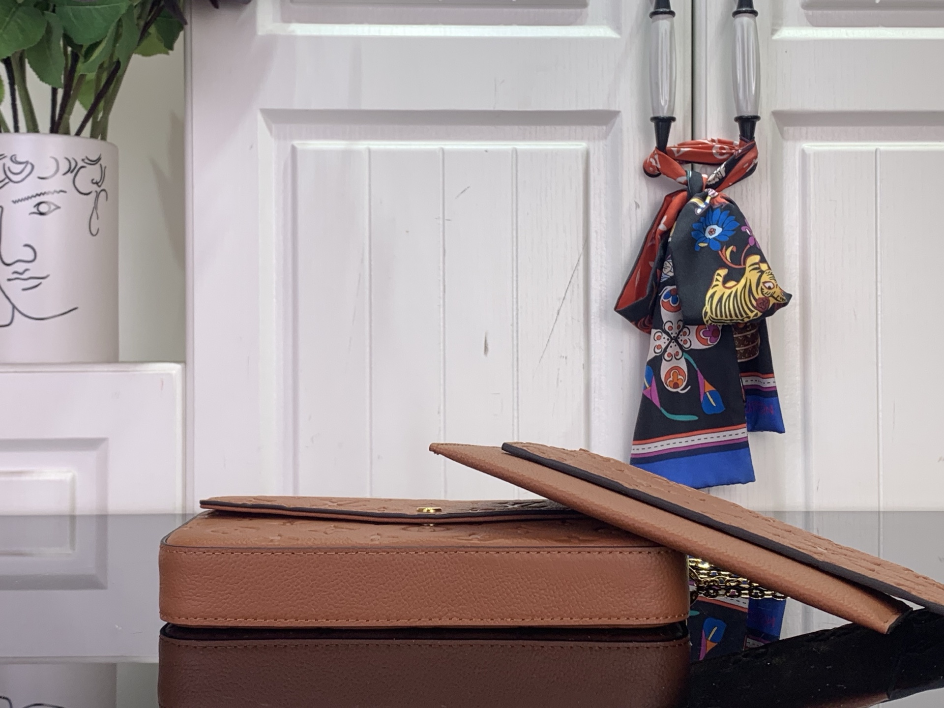 Louis Vuitton Clutch Bag Brown M-l