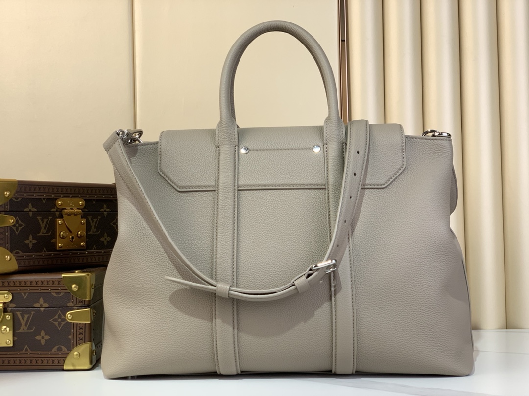 Tote Bag Cow Leather Black M-l-s