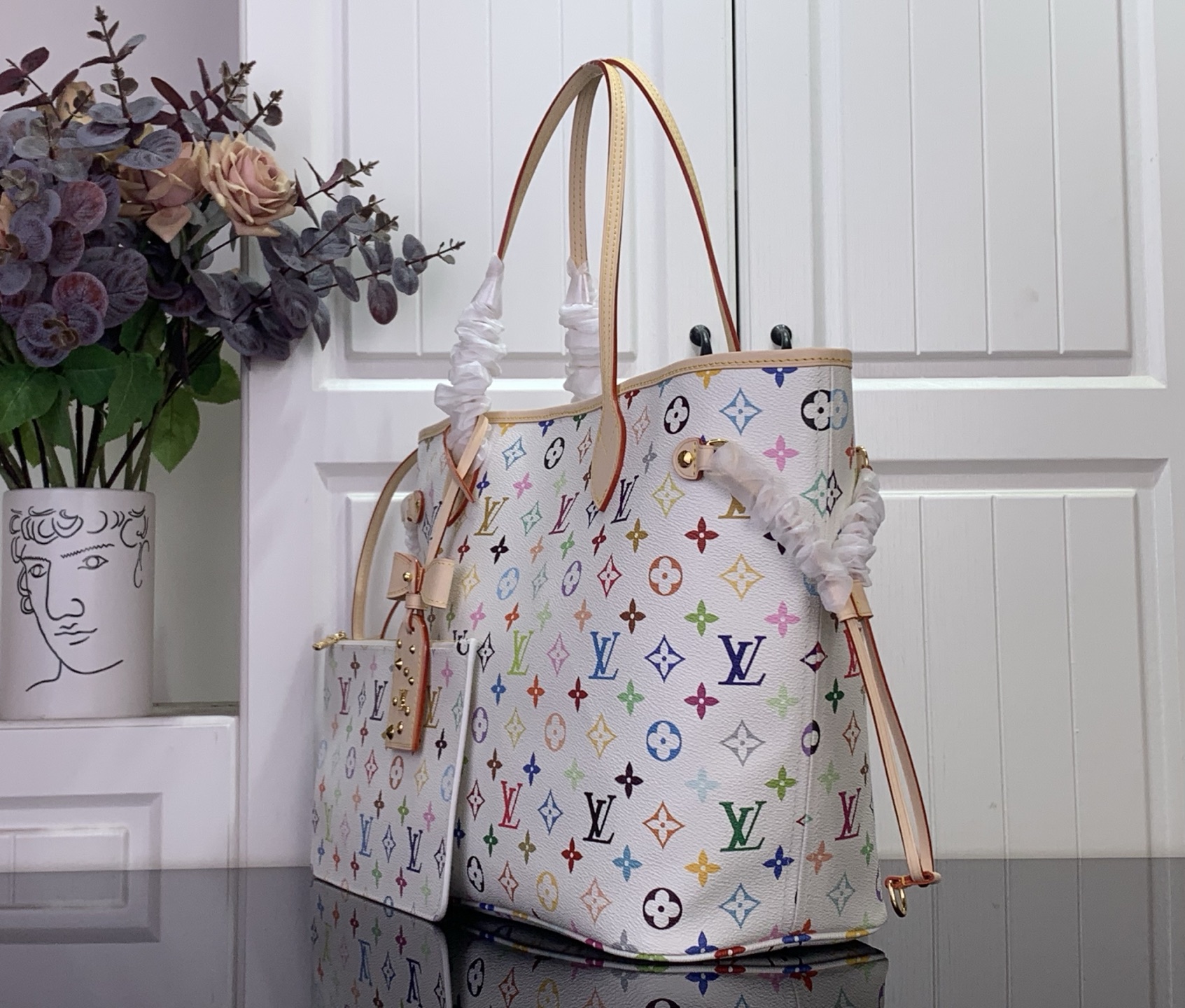 Louis Vuitton Tote Bag Cow Leather M-l
