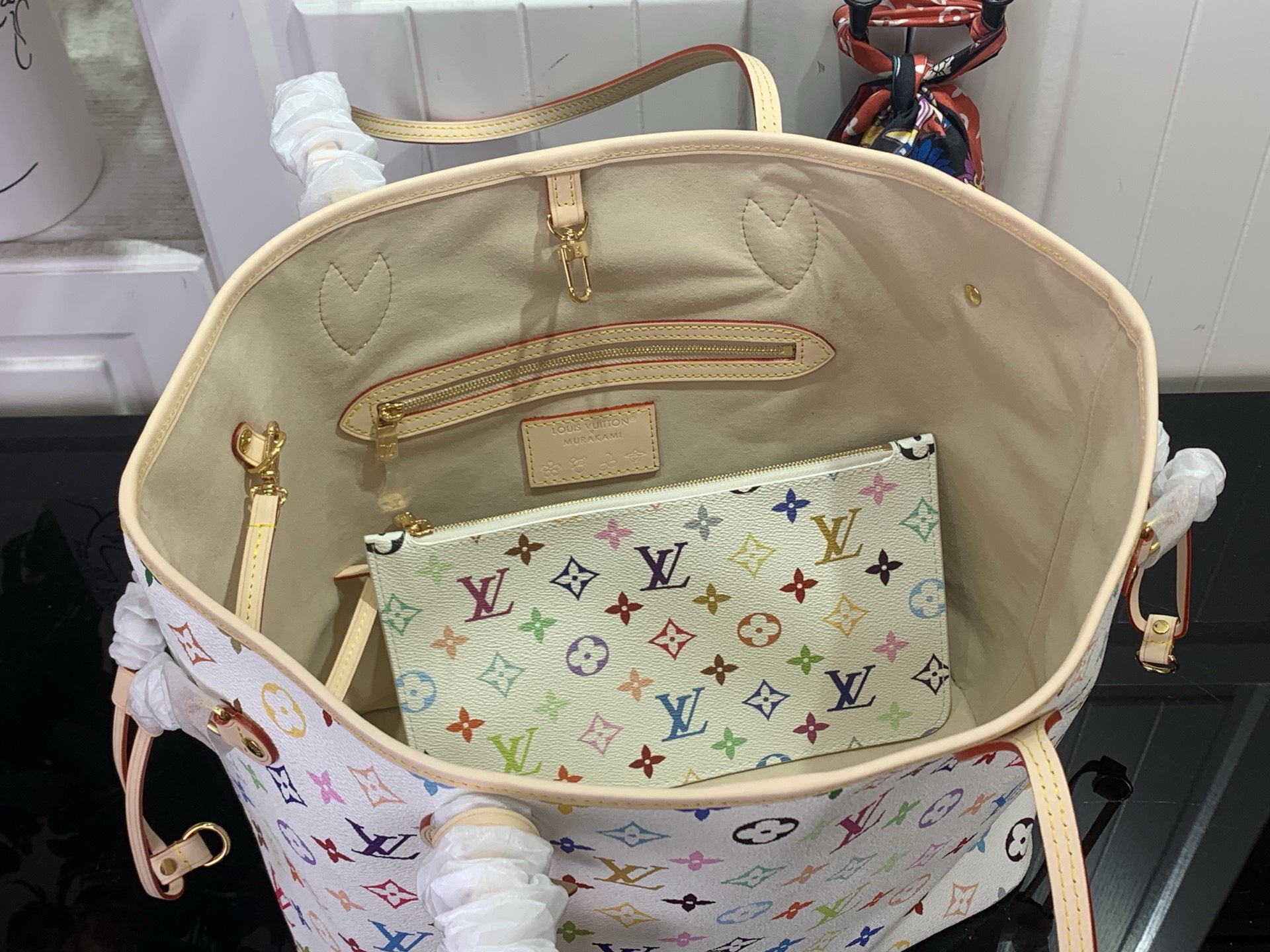 Louis Vuitton Tote Bag Cow Leather M-l