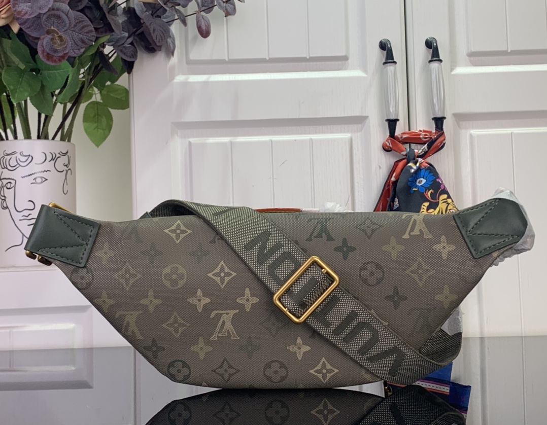 Louis Vuitton Basic Bag Canvas Green M-l-s
