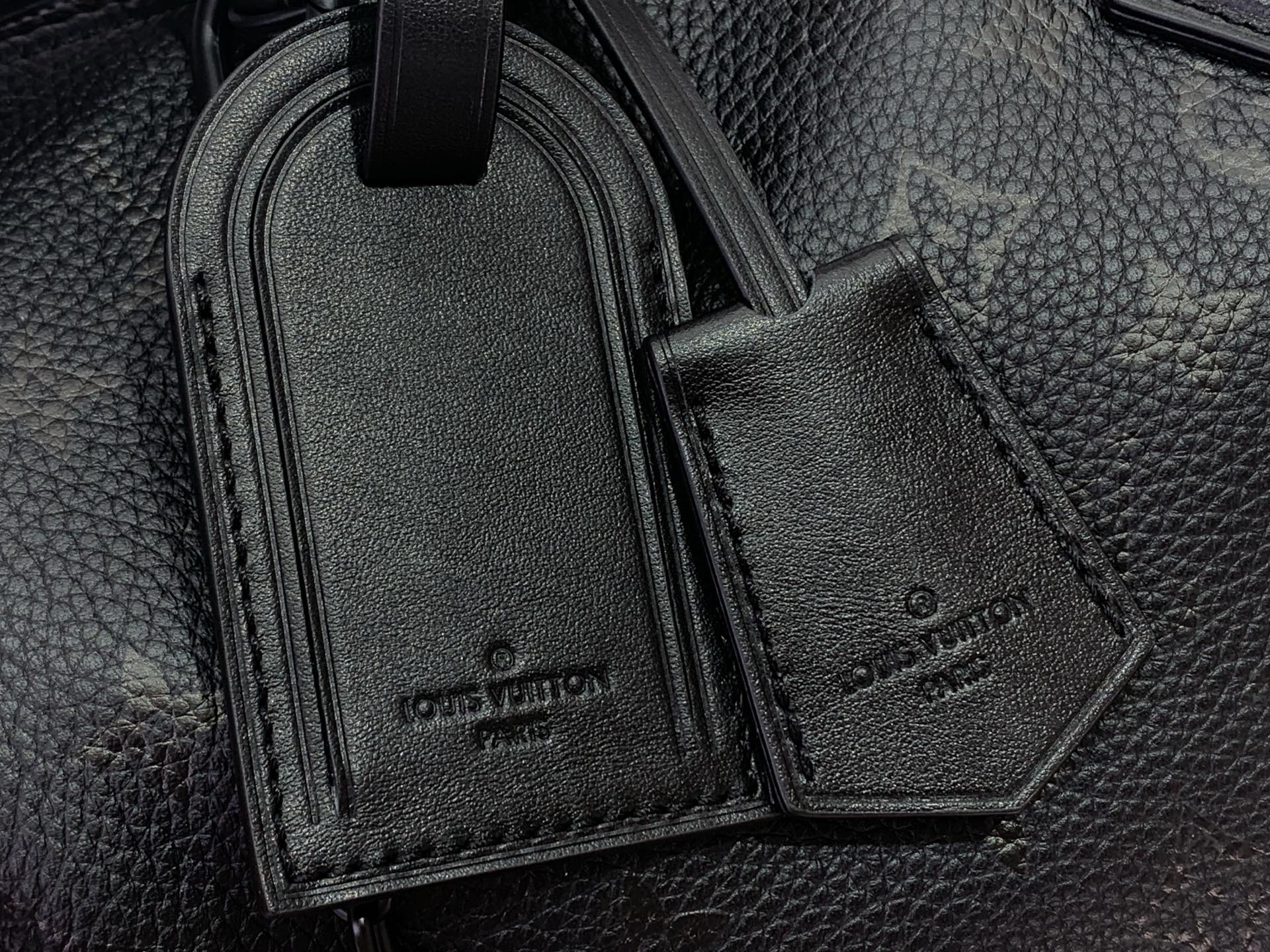 Louis Vuitton Basic Bag Cow Leather Black M-l-s