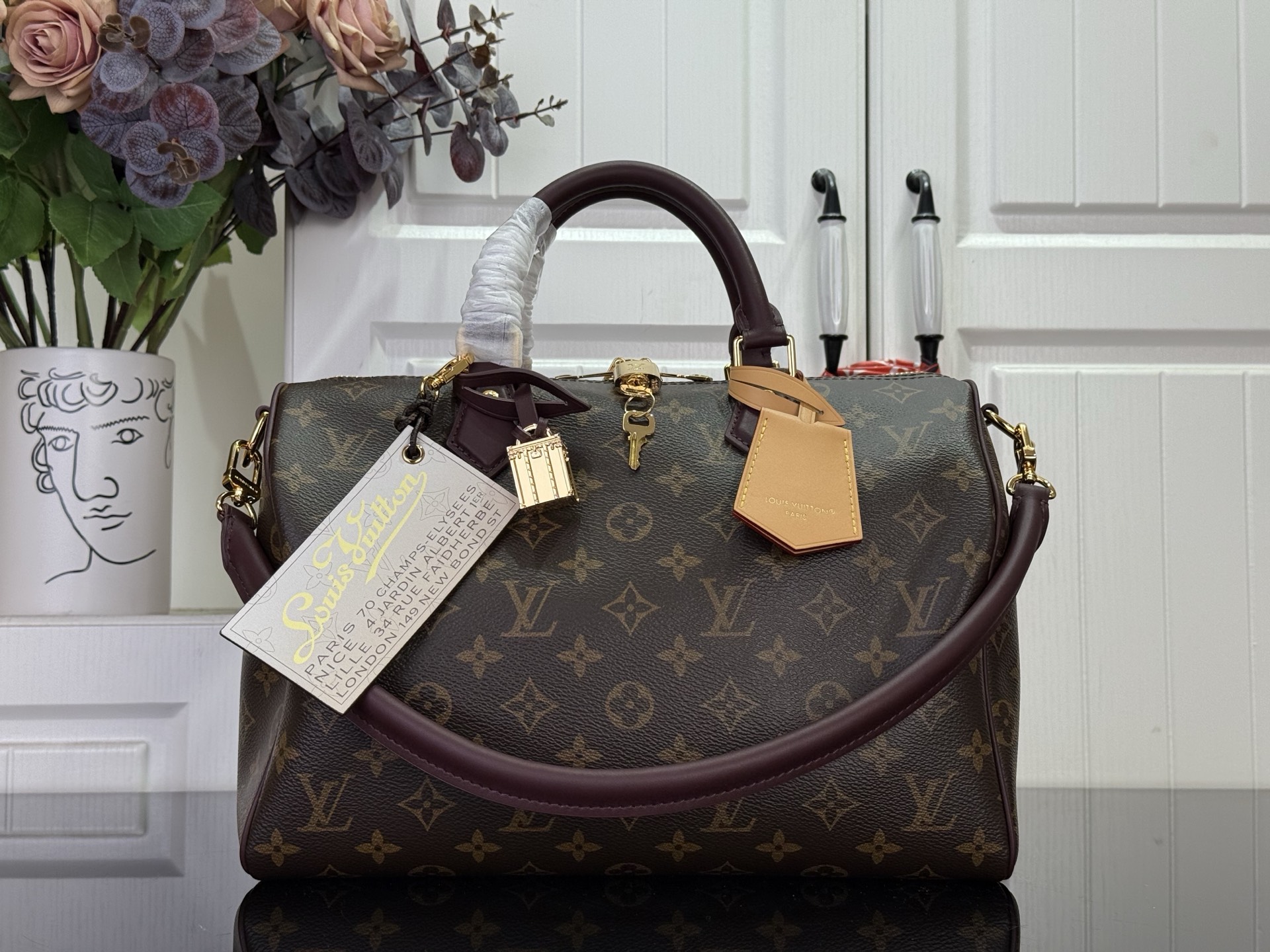 Louis Vuitton Basic Bag Canvas Black M-s
