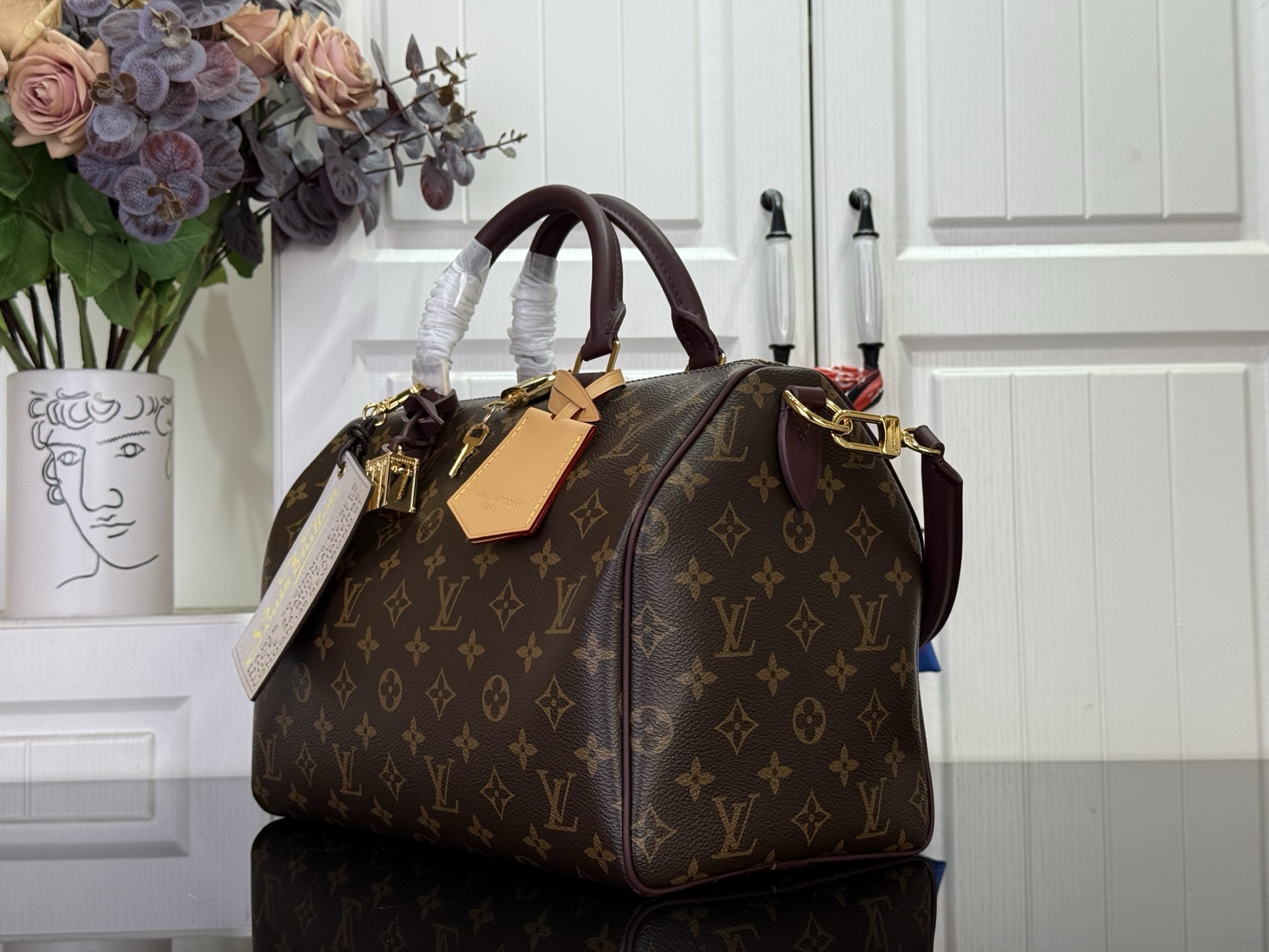 Louis Vuitton Basic Bag Canvas Black M-s