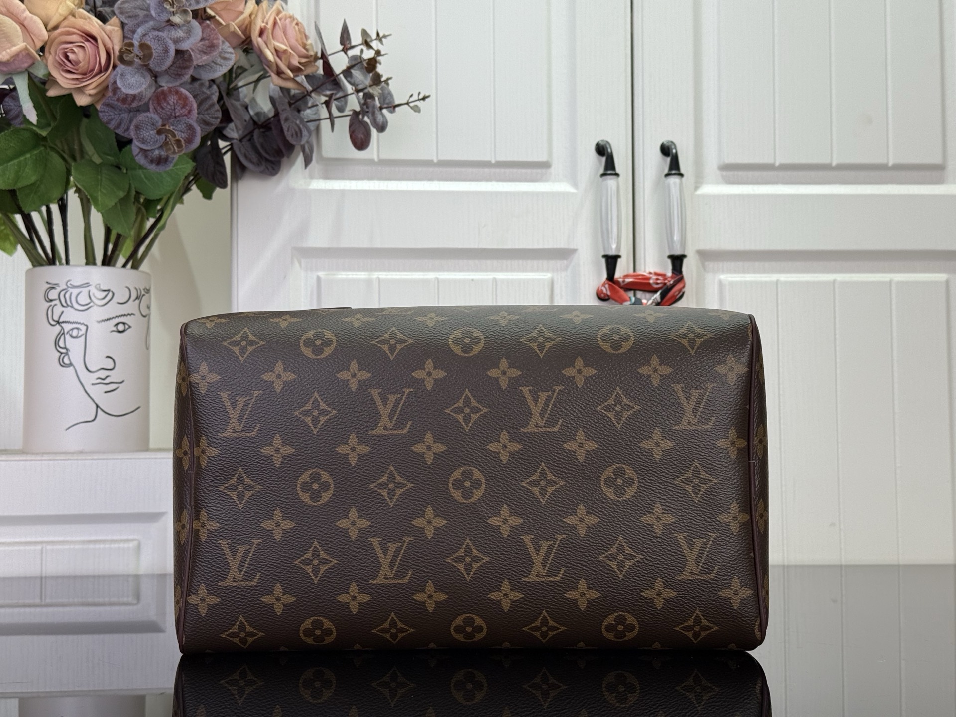 Louis Vuitton Basic Bag Canvas Black M-s
