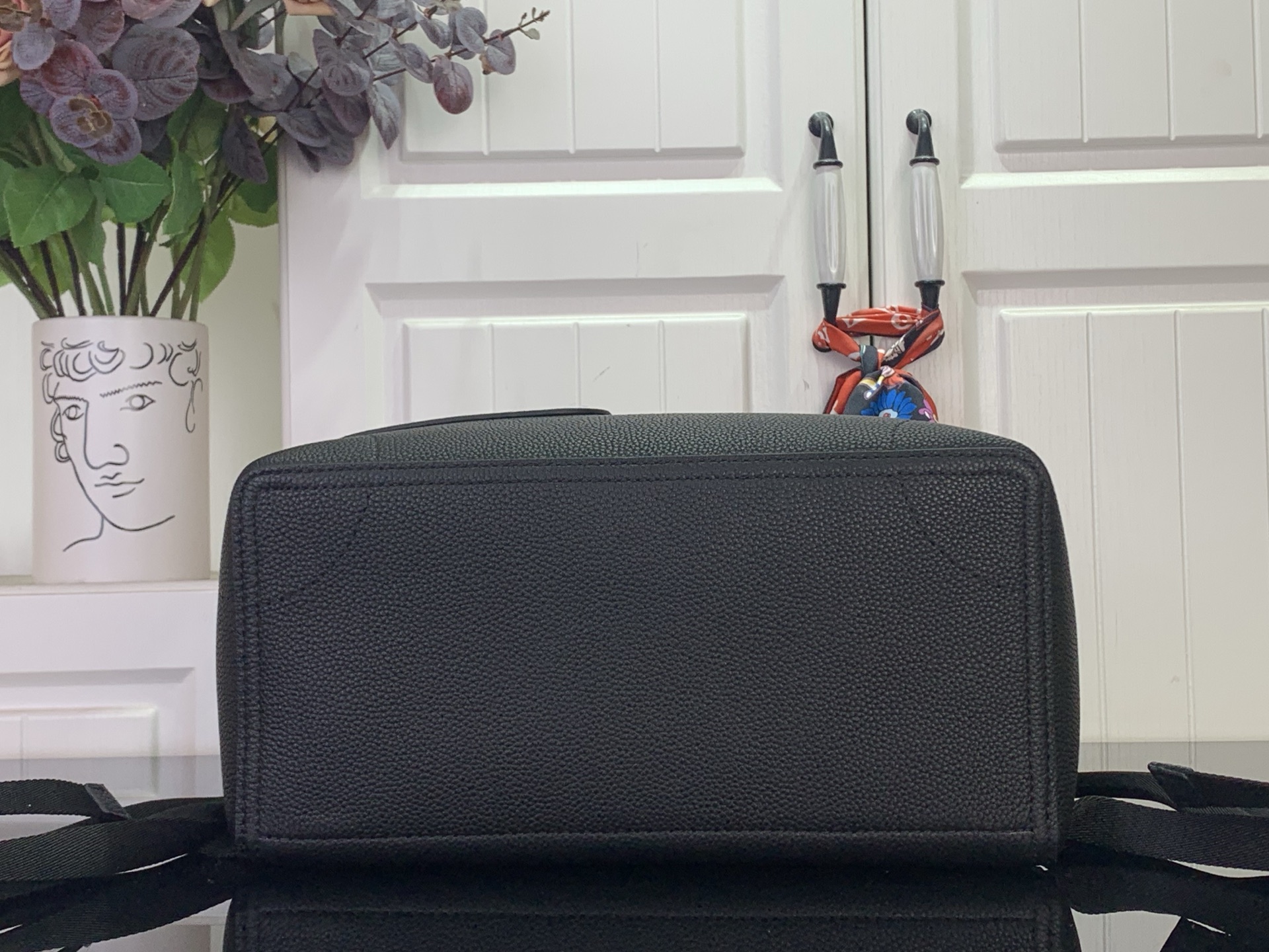 Backpack Cow Leather Black M-l-s