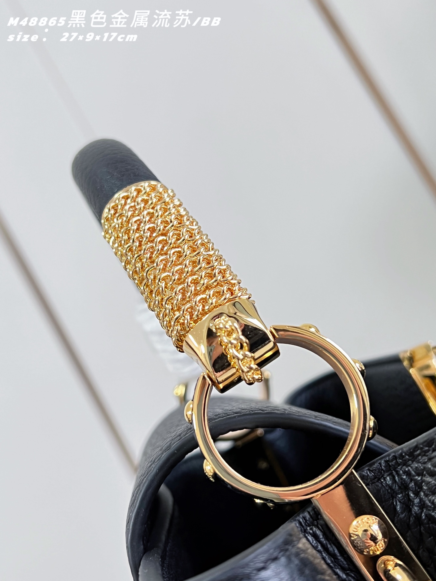 Louis Vuitton Basic Bag Cow Leather Black M-l-s