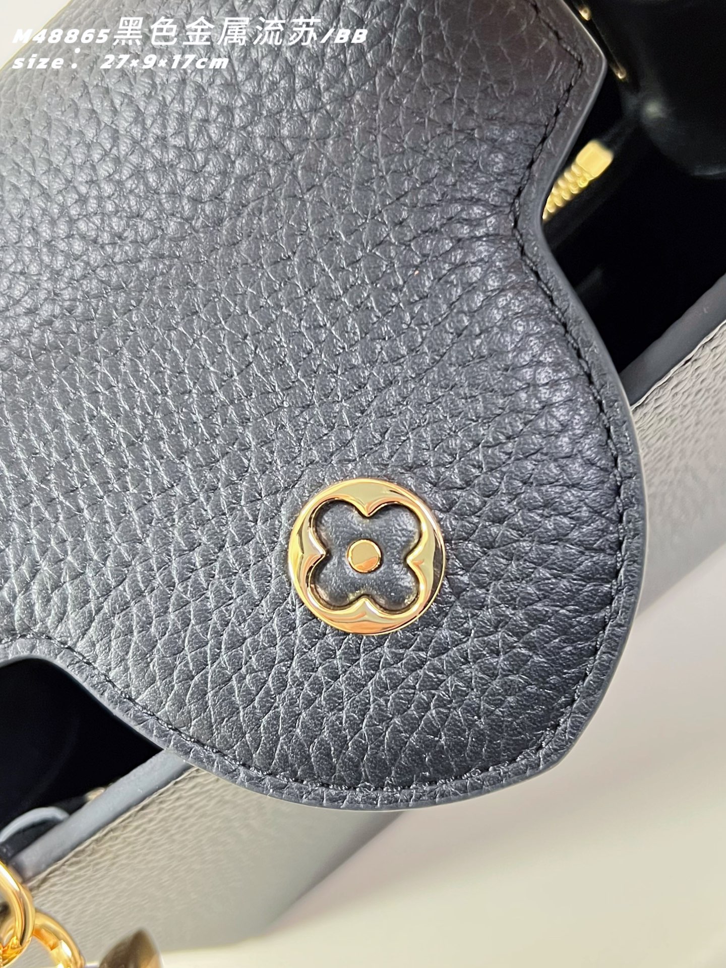 Louis Vuitton Basic Bag Cow Leather Black M-l-s