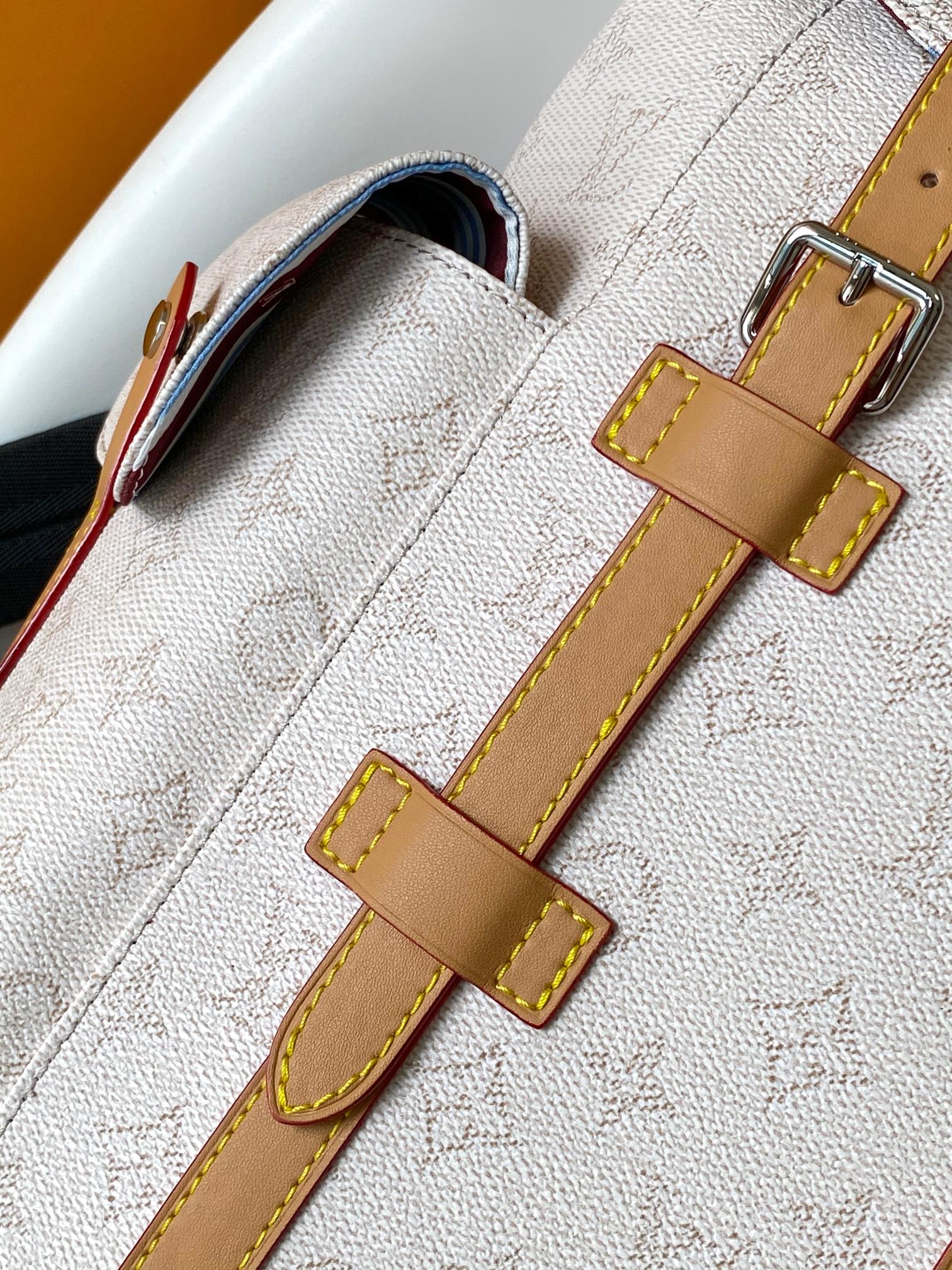 Louis Vuitton Backpack Canvas White M-s