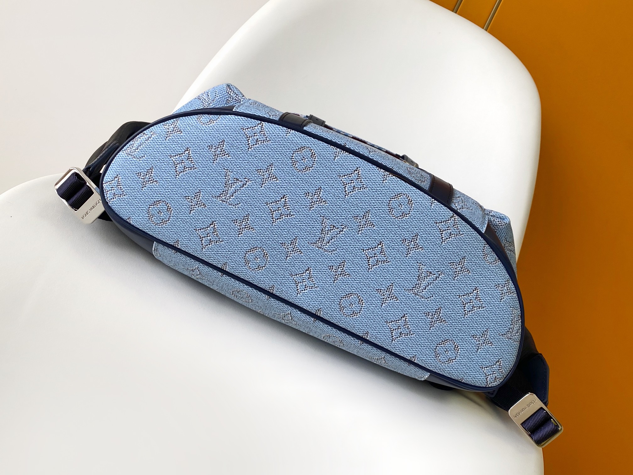 Louis Vuitton Backpack Canvas Blue M-s
