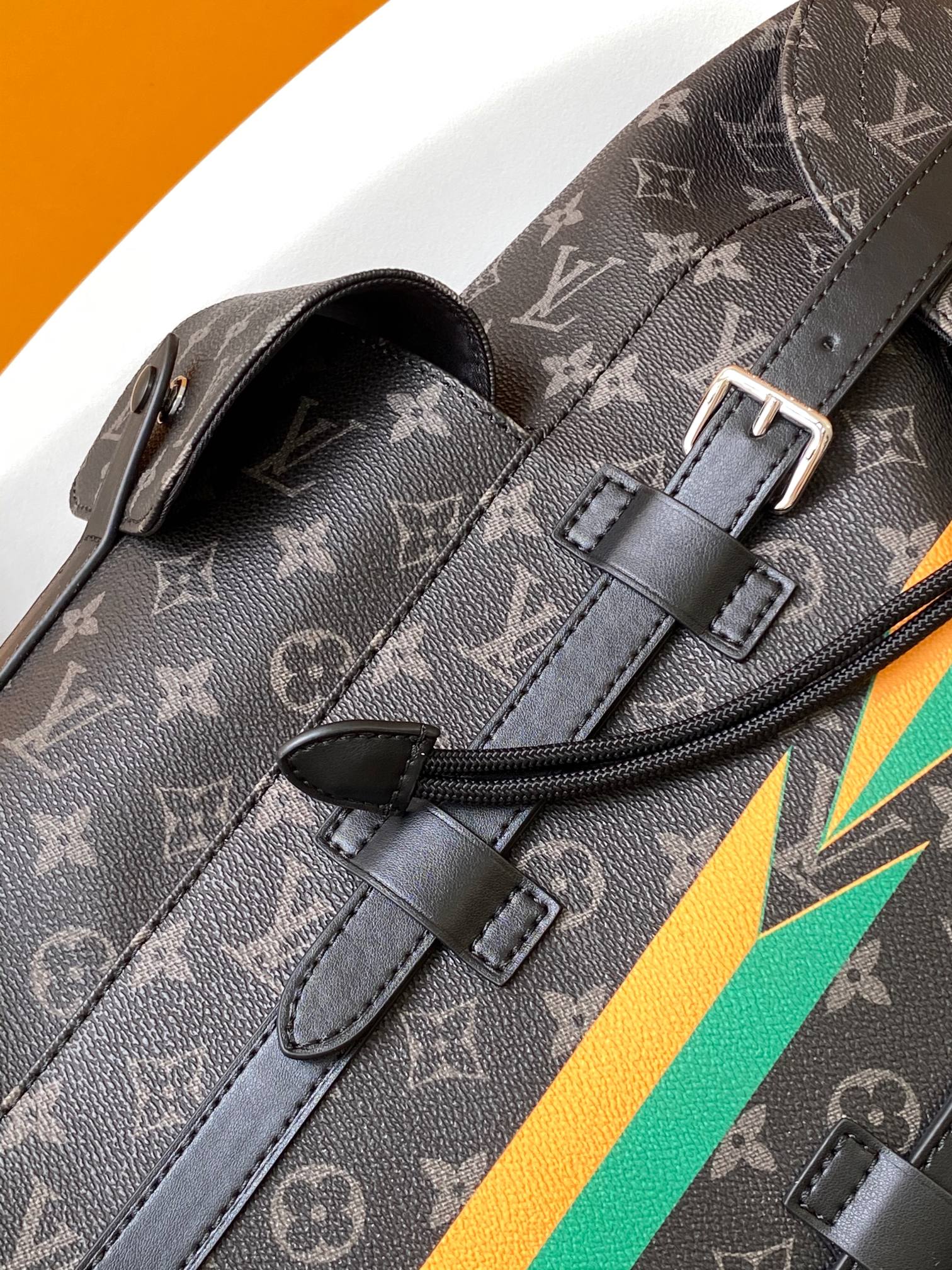 Louis Vuitton Backpack Canvas Blue M-s