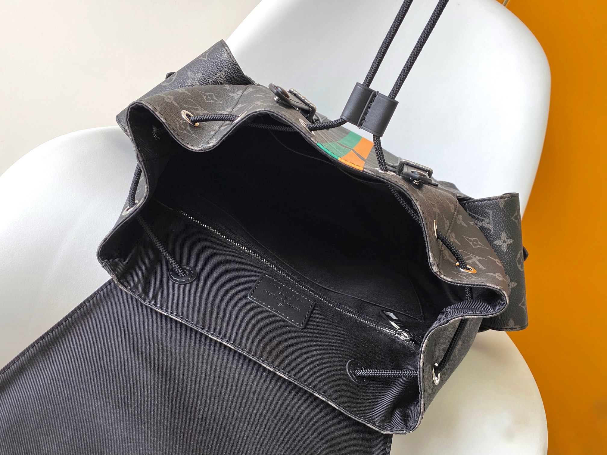 Louis Vuitton Backpack Canvas Blue M-s