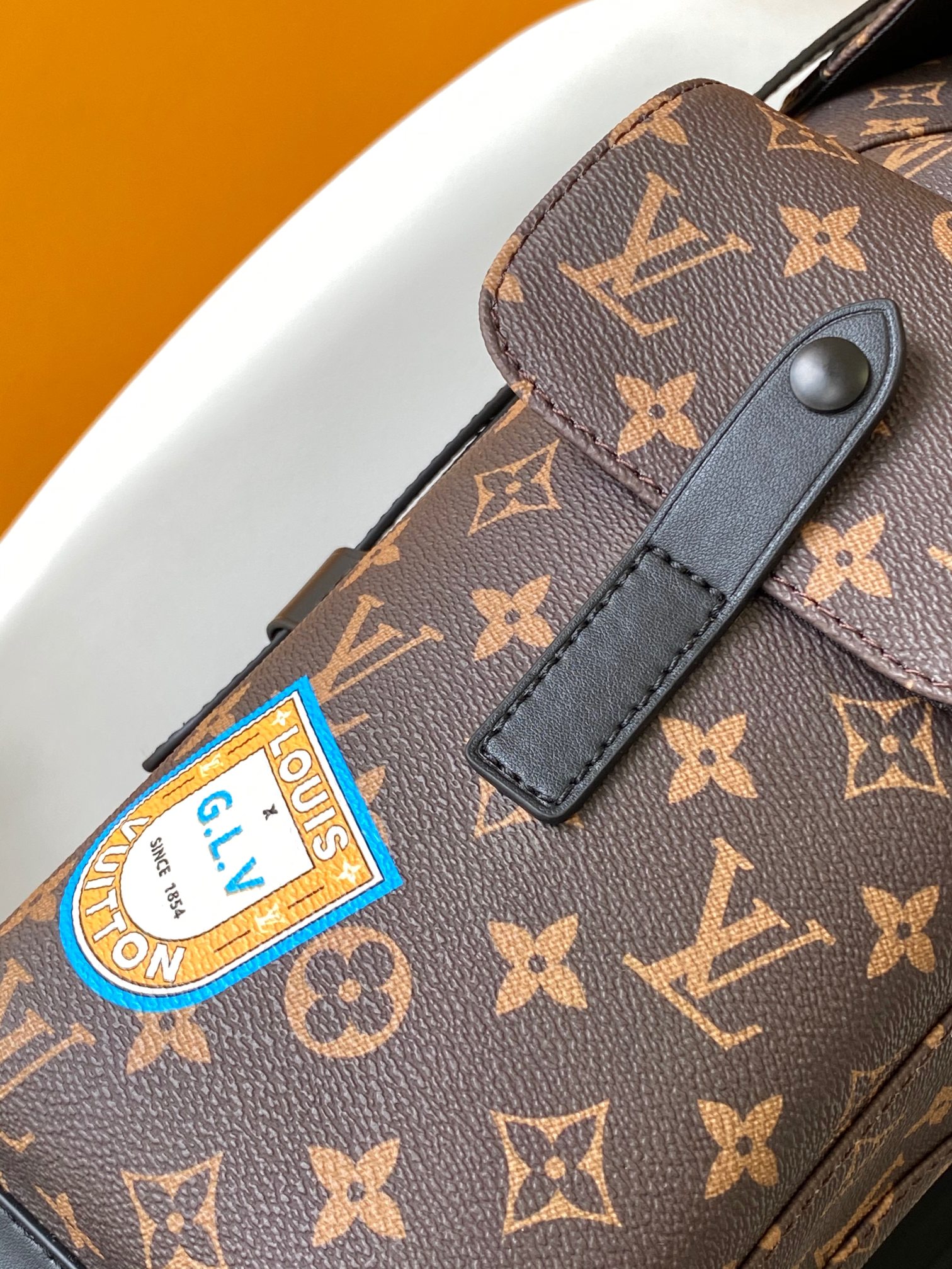 Louis Vuitton Backpack Canvas Blue M-s