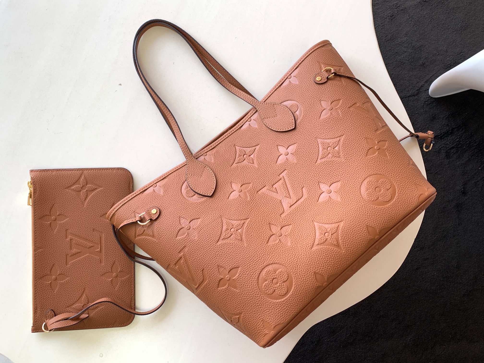 Louis Vuitton Tote Bag Black 17cm-m-l