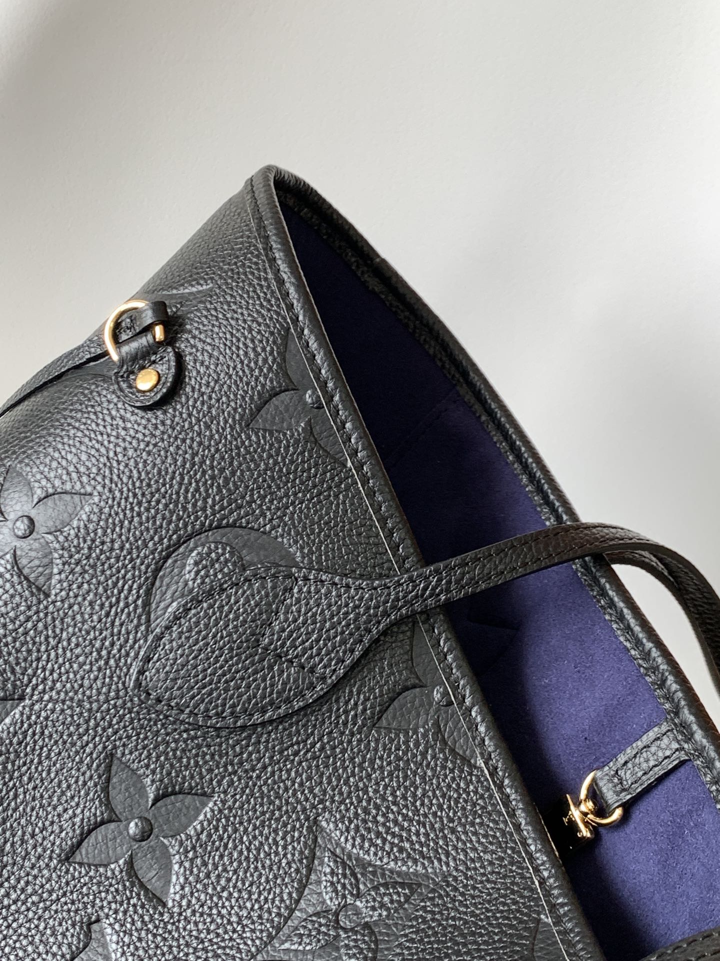 Louis Vuitton Tote Bag Black 17cm-m-l