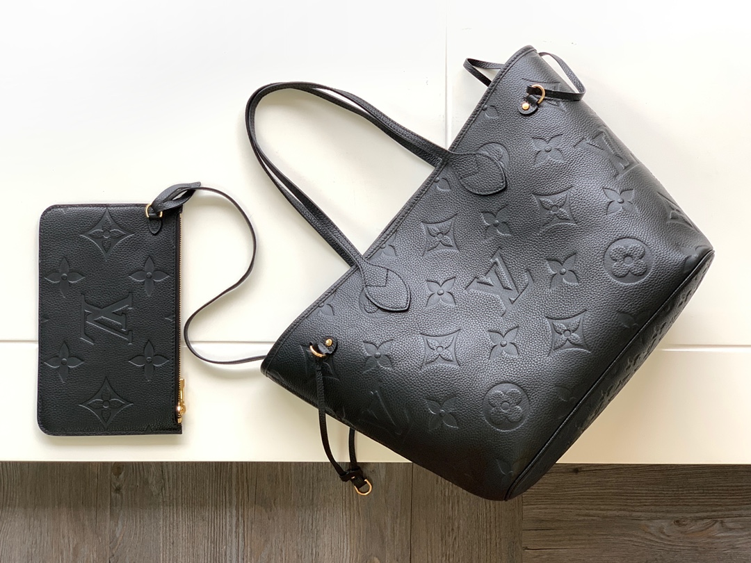 Louis Vuitton Tote Bag Black 17cm-m-l