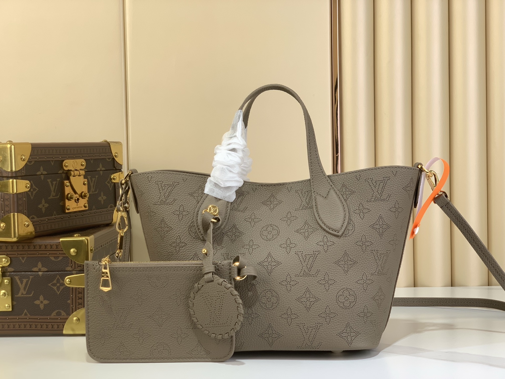 Tote Bag Cow Leather Green M-l-s