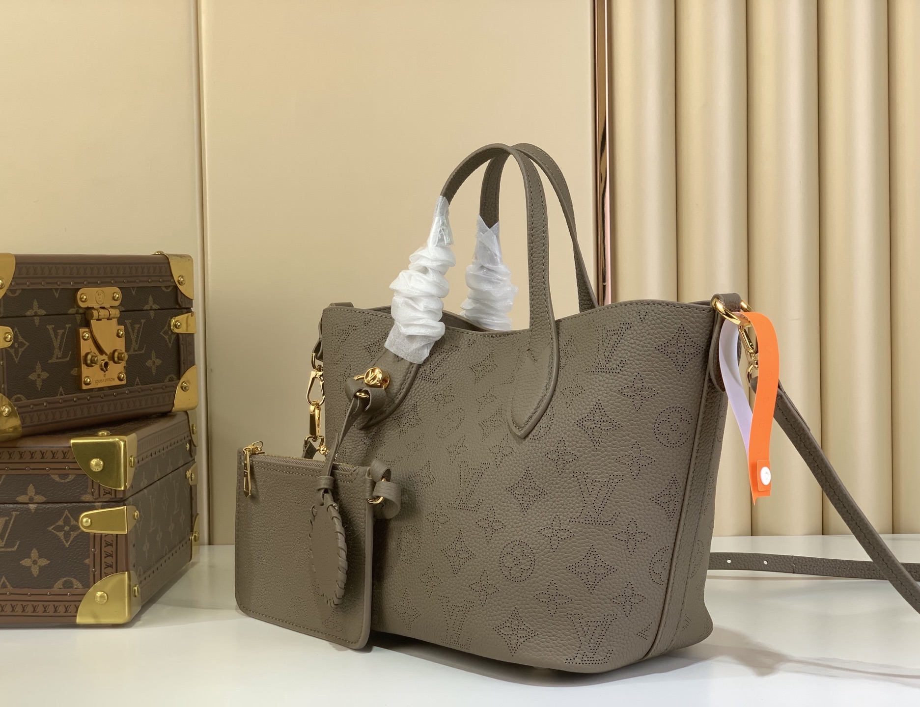 Tote Bag Cow Leather Green M-l-s