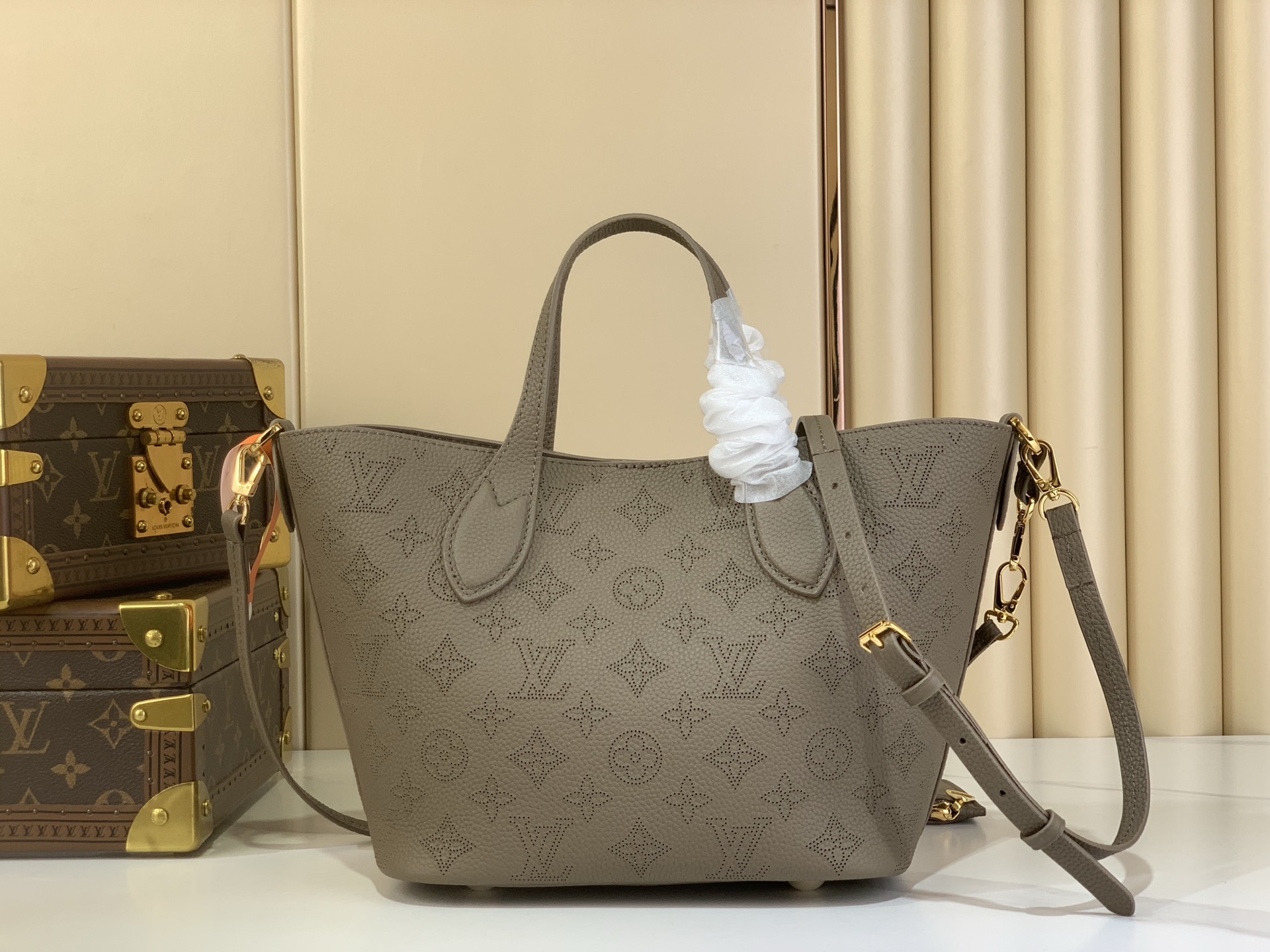 Tote Bag Cow Leather Green M-l-s