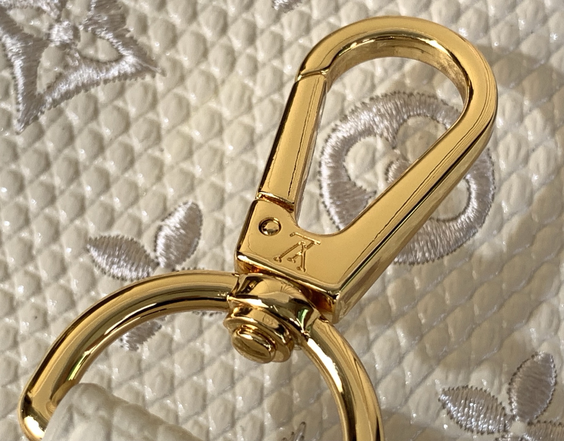 Louis Vuitton Basic Bag Cow Leather White M-l-s