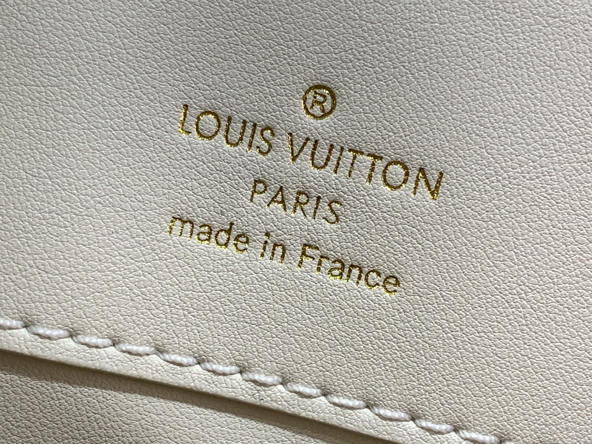 Louis Vuitton Basic Bag Cow Leather White M-l-s