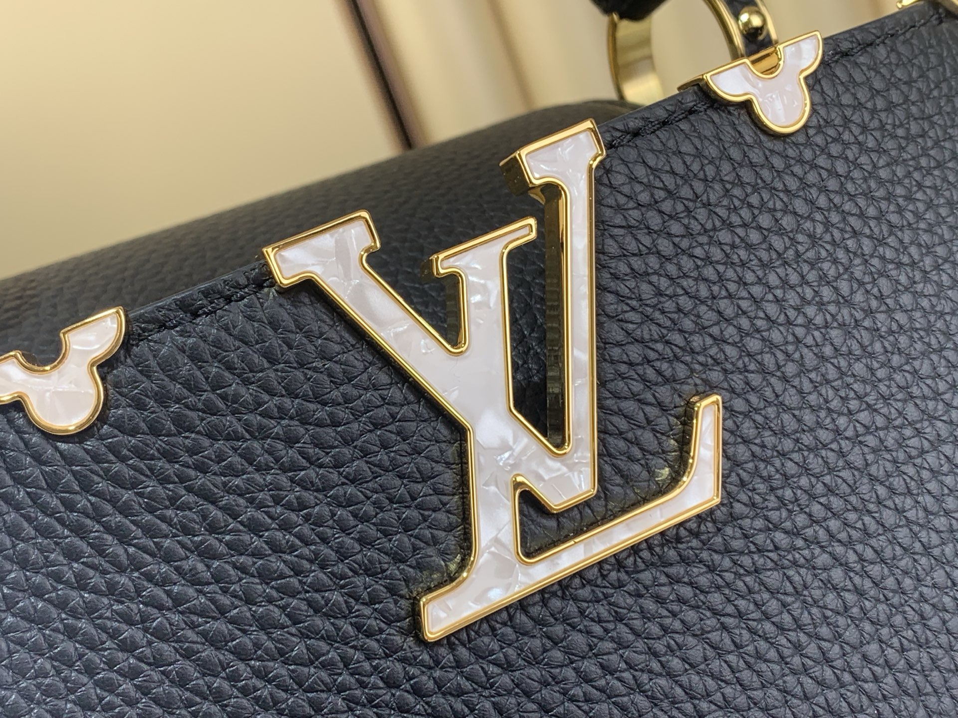 Louis Vuitton Basic Bag Cow Leather Black M-l-s