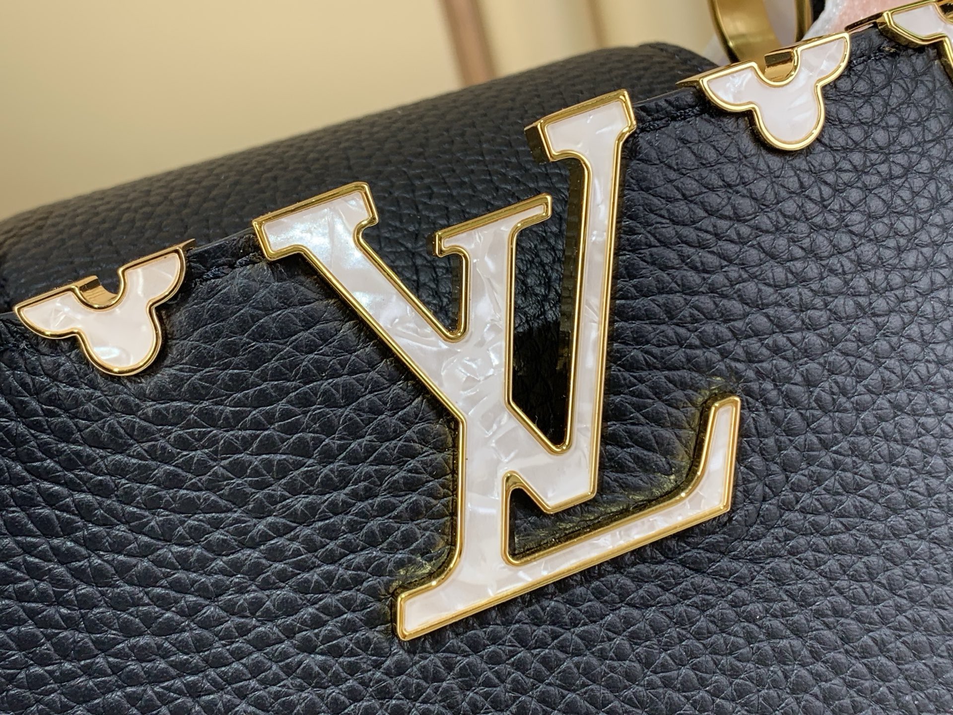 Louis Vuitton Basic Bag Cow Leather Black M-l-s