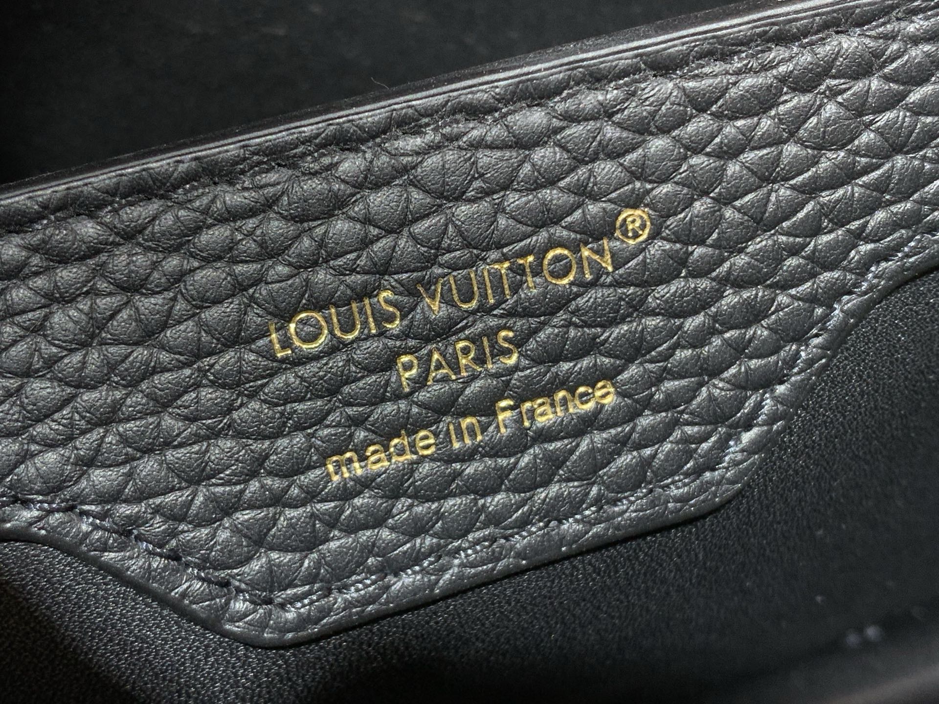 Louis Vuitton Basic Bag Cow Leather Black M-l-s