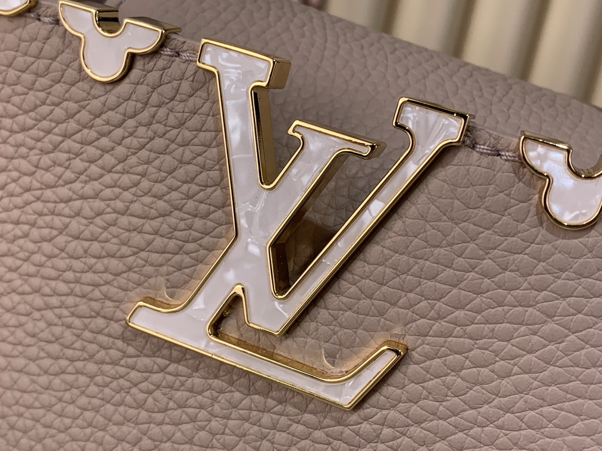 Louis Vuitton Basic Bag Cow Leather Gray M-l-s