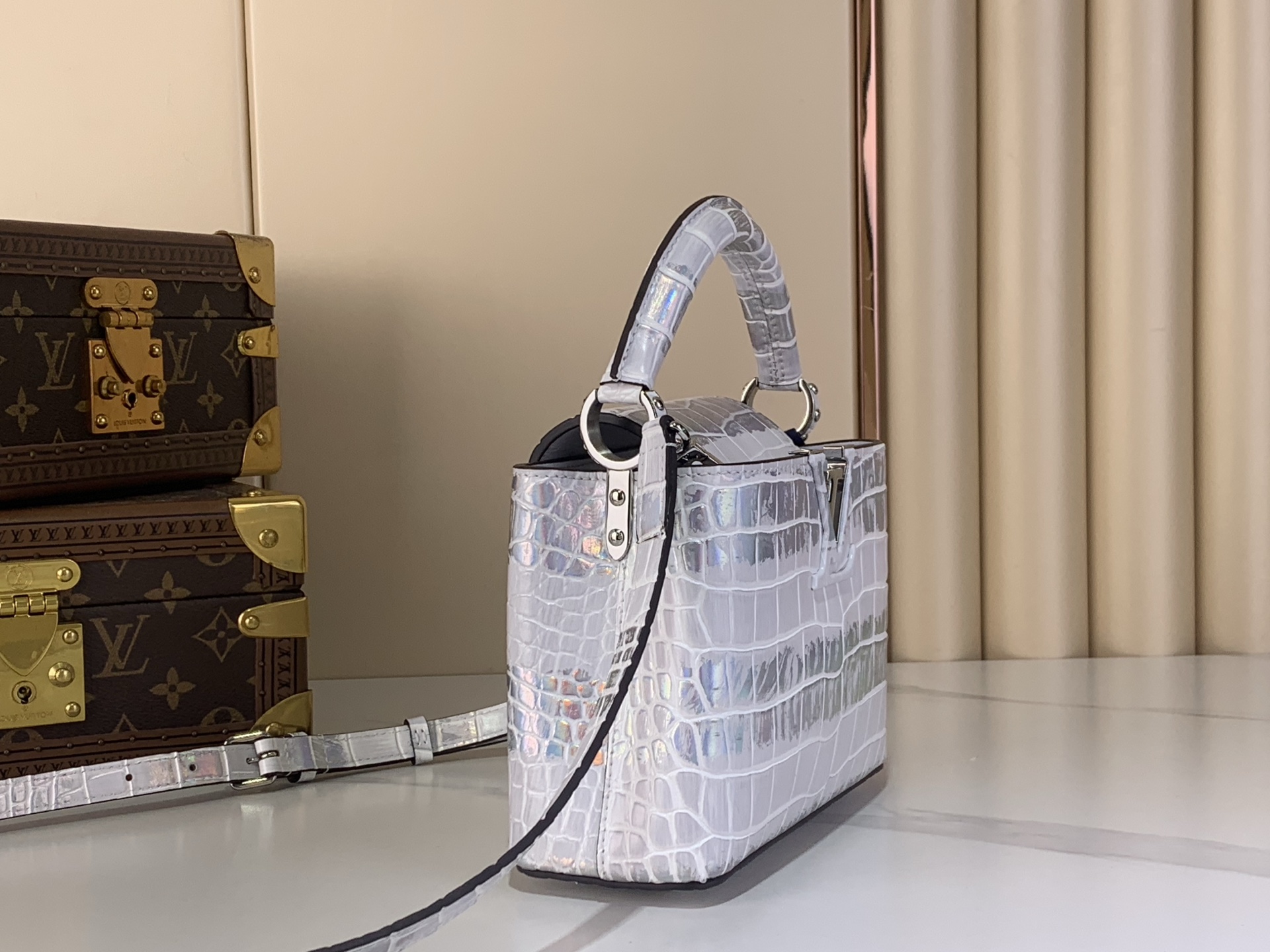 Louis Vuitton Basic Bag Cow Leather M-l-s