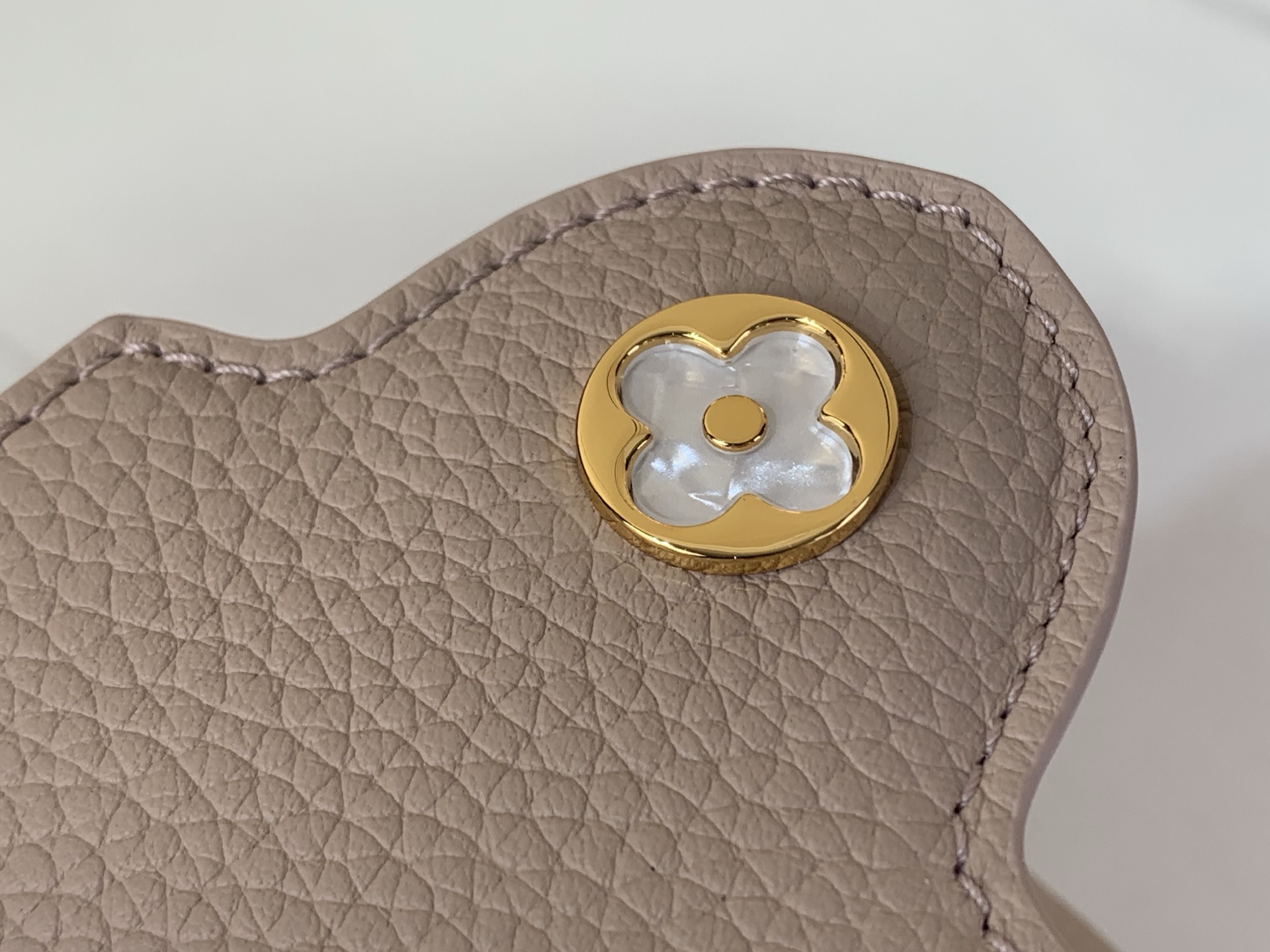 Louis Vuitton Basic Bag Cow Leather Gray M-l-s